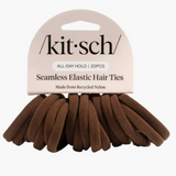 KITSCH Hair Accessories - Brown Seamless Elastic Hair Ties