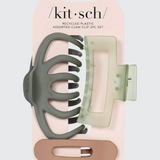 KITSCH Hair Accessories- Assorted Claw Clips 3pc Set